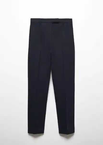 Pantalón Warm Navy Talla 34 Mujer Mango