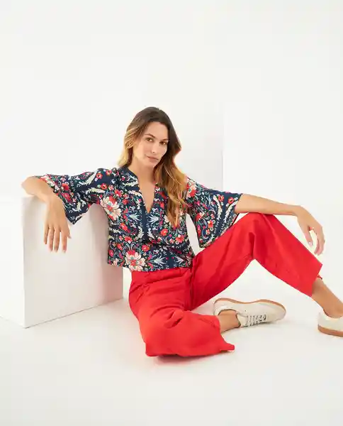 Camisa Azul Colonial Ultraoscuro Talla L 611F049 Esprit