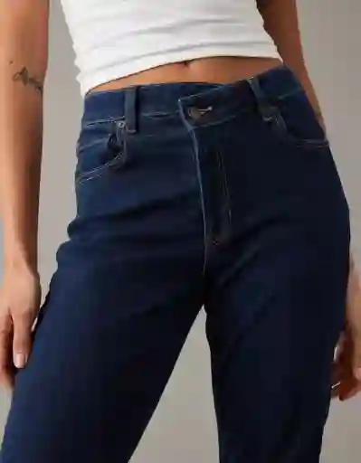 Jean Short Mom Mujer Azul Talla 6 American Eagle