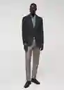 Blazer Americana Mantova Gris Talla 52 Hombre Mango