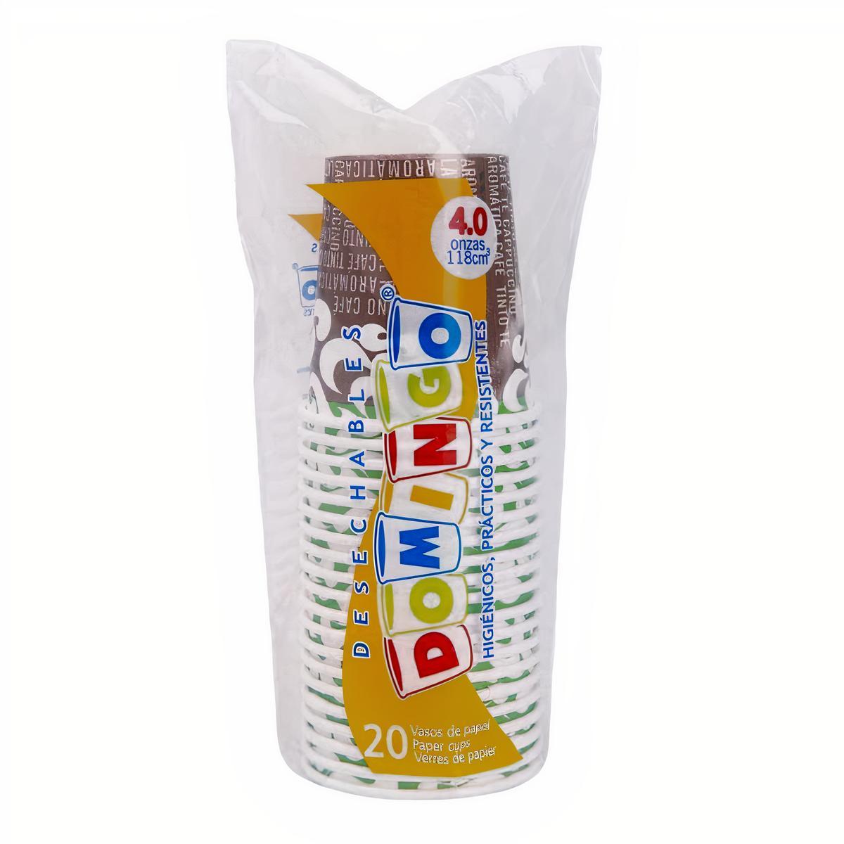 Domingo Vasos de Papel Desechables 20 und