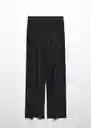 Pantalón Pili Negro Talla S Mujer Mango