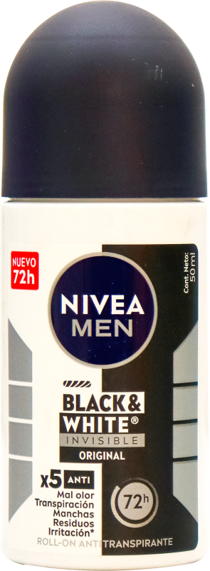 Nivea Black & White Men Desodorante Roll-On 50ml