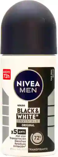 Nivea Men Antitranspirante Black & White Invisible Roll-On