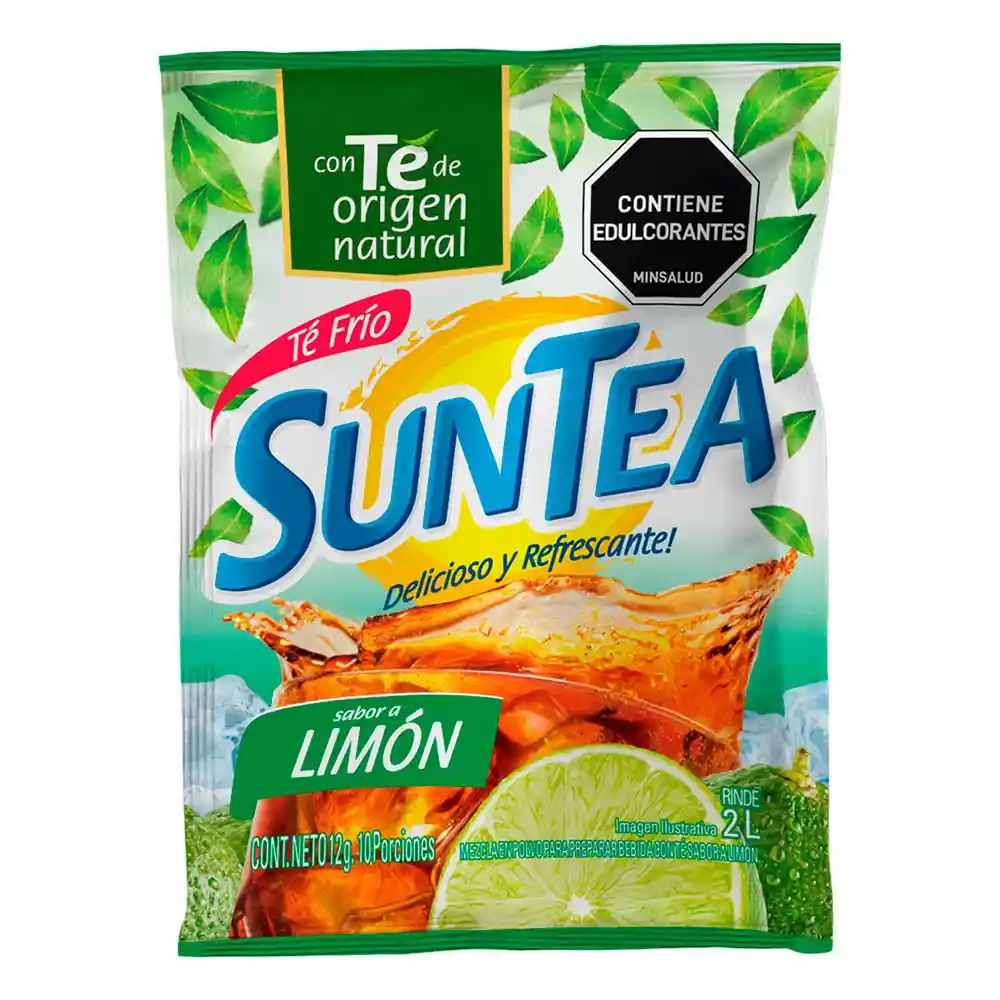 Suntea Mezcla Polvo Bebida Limón