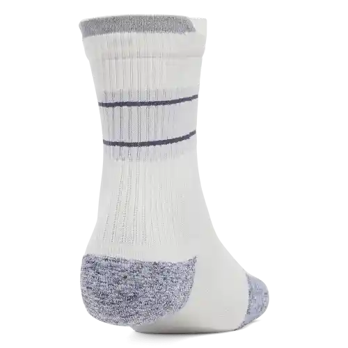 Under Armour Calcetines Run Cushion Mid Unisex Blanco Talla LG