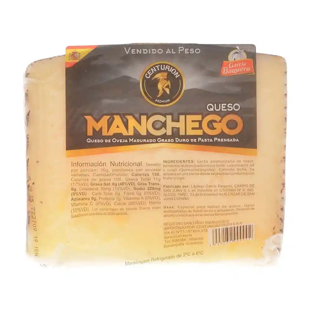 Queso Centurion Manchego X Kg