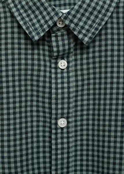 Camisa Polb Verde Talla 72 Niños Mango