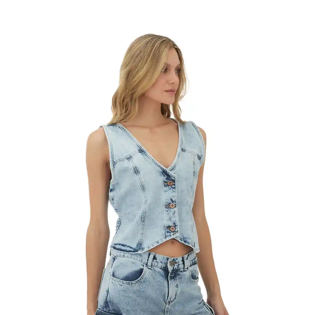 Chaleco Azul Para Mujer Mare