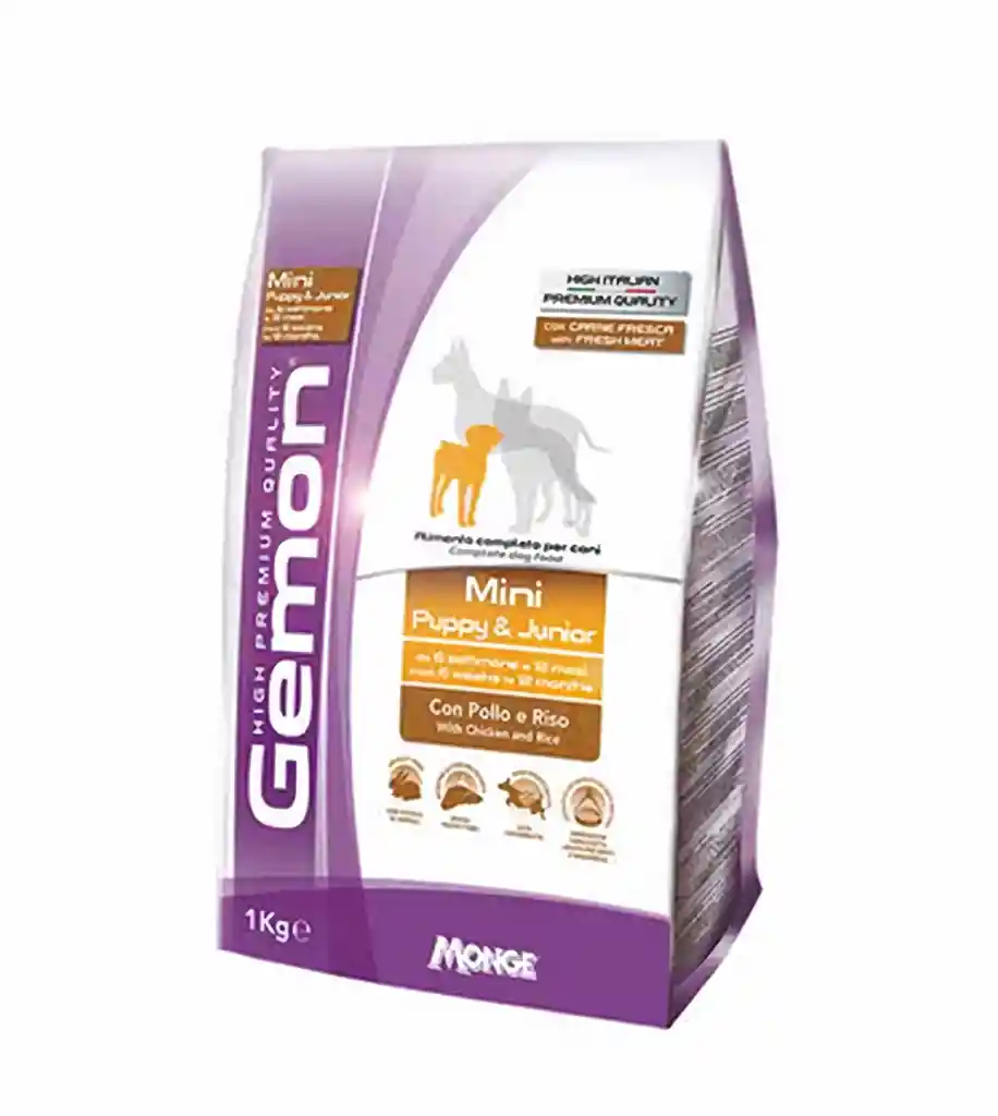 Gemon Mini Puppy and Junior Chicken and Rice 3 KG