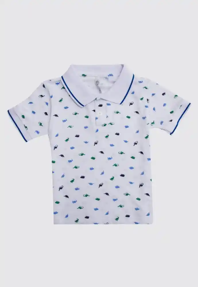 Camiseta Polo 3t-blanco