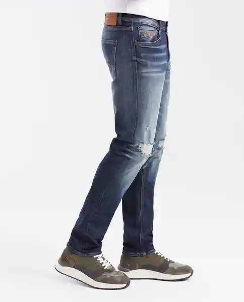 Jean Morrison Masculino Azul Dark Talla 32/32 Chevignon