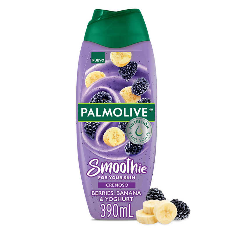 Palmolive Jabón Líquido Corporal Smoothie Berries Banano 390 g