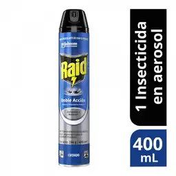 Raid Insecticida Aerosol Doble Acción Insectos Voladores,