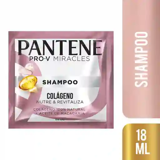 Pantene Shampoo Miracles Colágeno Nutre & Revitaliza en Sashet