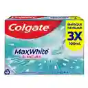 Crema Dental Colgate Max White Complete Clean 100 mL x 3 Und