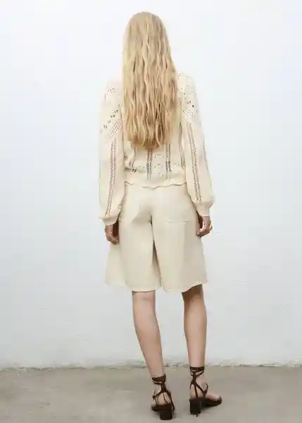 Jersey Espina Crudo Talla S Mujer Mango