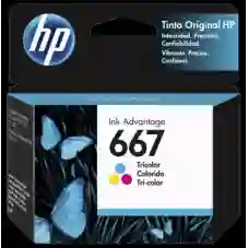 Hp Tinta Original 667 Cartucho De Color 2 Ml