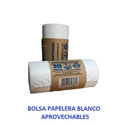Bolsa Papelera Blanca 43 x 48 x 30