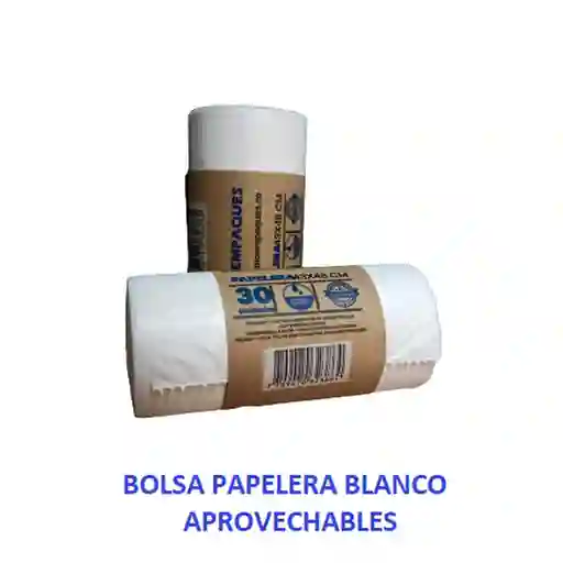 Bolsa Papelera Blanca 43 x 48 x 30