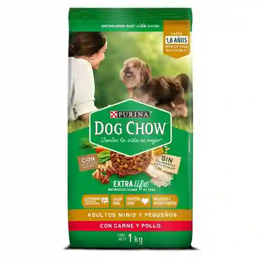 Comida para perro Dog Chow Adulto minis y pequeños x 1 kg