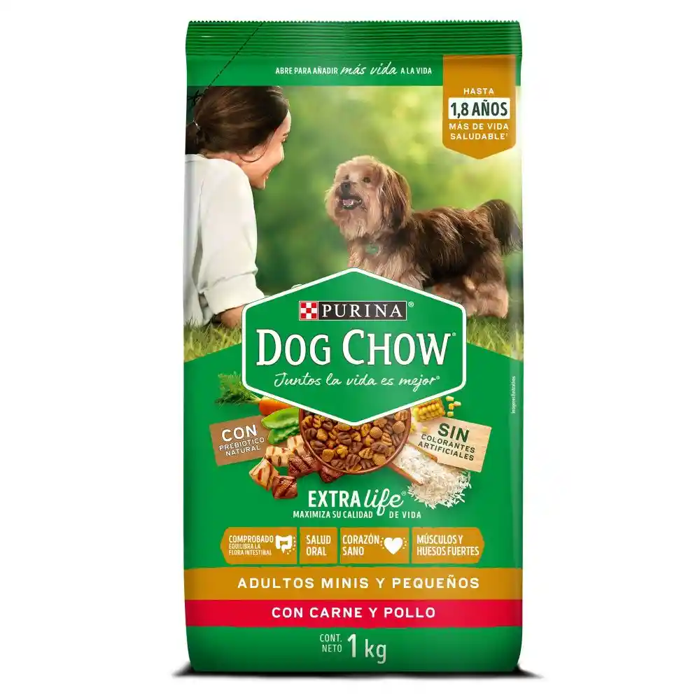 Comida para perro Dog Chow Adulto minis y pequeños x 1 kg