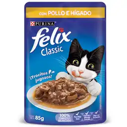 Felix Alimento para Gato Adulto Sabor a Pollo e Hígado en Salsa
