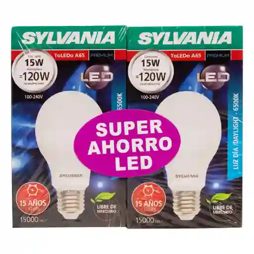 Bombillo Sylvania Led 15 W X2 Unds Oferta 26610-70
