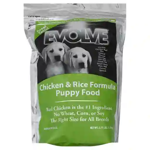 Evolve alimento para Puppy con Arroz y Pollo