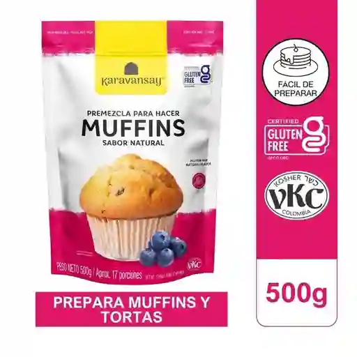 Karavansay Premezcla para Muffins Sabor Natural