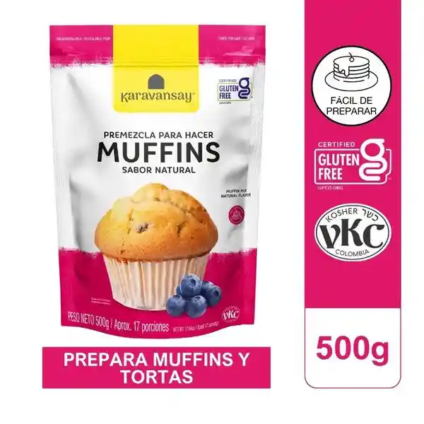 Karavansay Premezcla para Muffins Sabor Natural