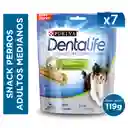 Snack oral para perro razas medianas y grandes Dentalife x 119gr