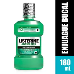 Enjuague Bucal Listerine Anticaries Zero Alcohol X 180 Ml