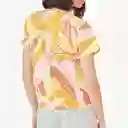 Camiseta Cuello Redondo Manga Corta Multicolor Talla S 688055