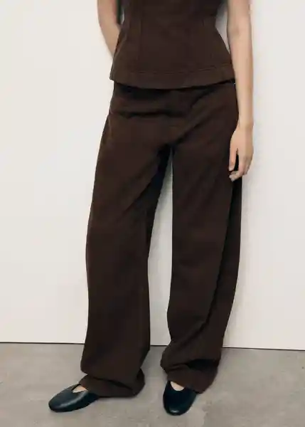 Jean Charlot Chocolate Talla 46 Mujer Mango