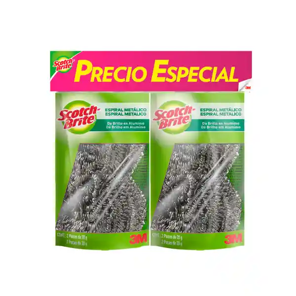 Scotch Brite Esponja Espiral Metálico