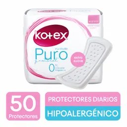 Kotex Protectores Diarios Cuidado Puro y Natural
