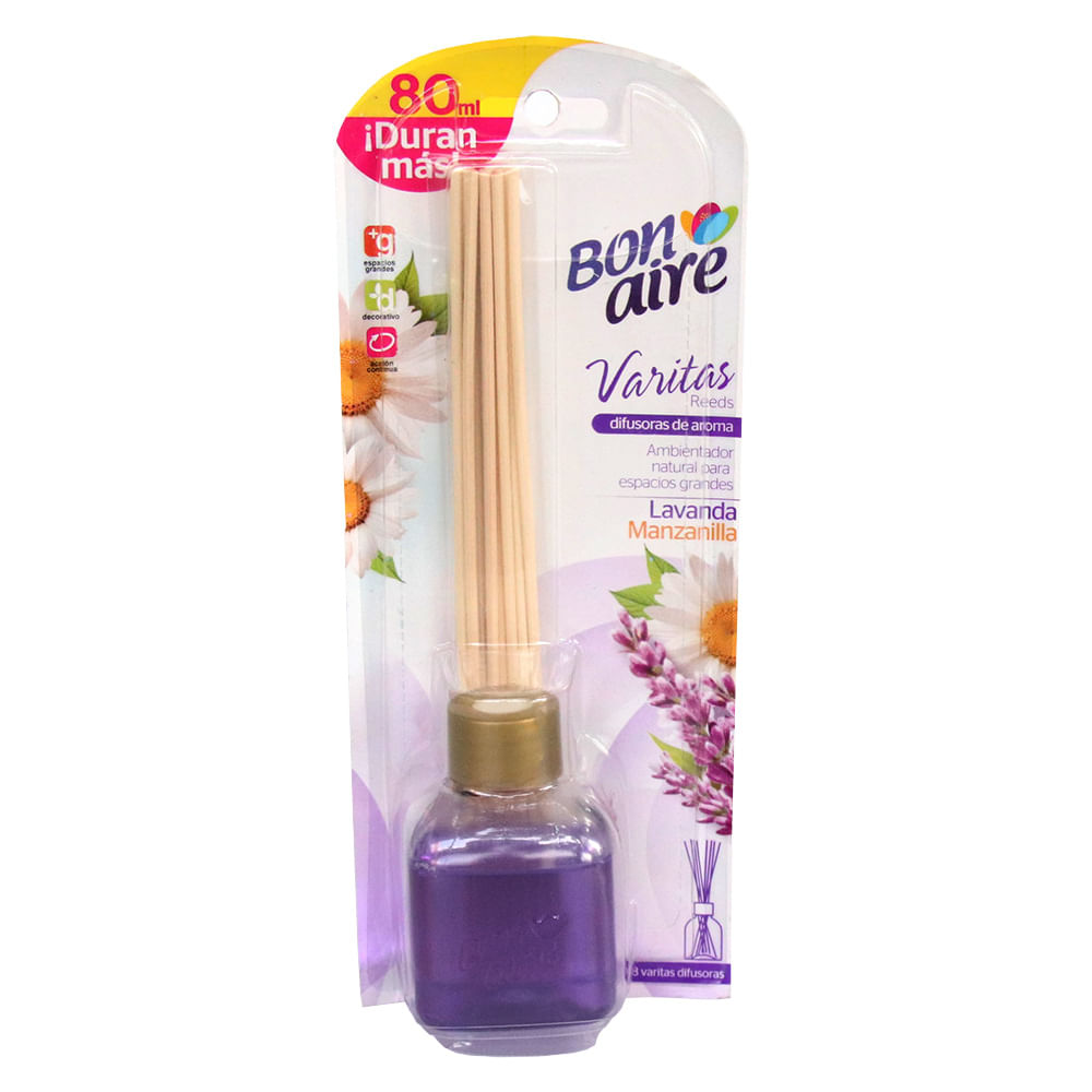 Bonaire Varitas Difusoras Aroma Lavanda y Manzanilla 80 ml
