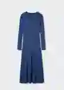 Vestido Casimilo Azul Talla S Mujer Mango