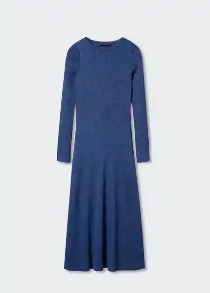 Vestido Casimilo Azul Talla S Mujer Mango