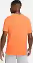 Nike Camiseta Df Tee Run Trail Para Hombre Naranja Talla S