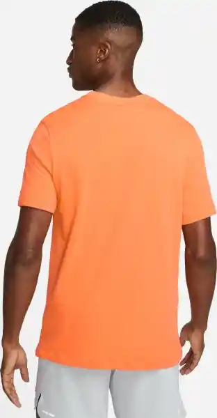 Nike Camiseta Df Tee Run Trail Para Hombre Naranja Talla S