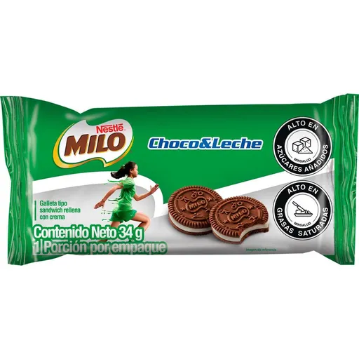 Milo Galletas Sándwich Rellena con Crema