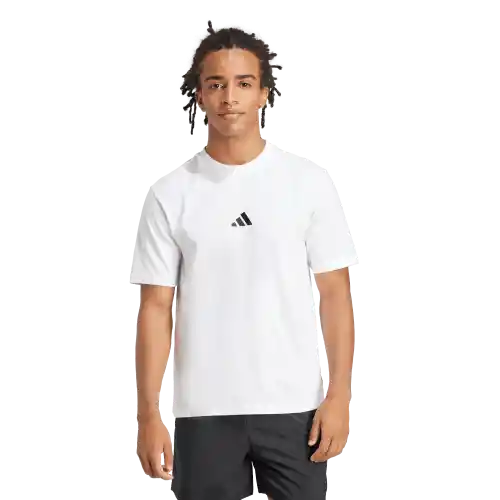 Adidas Camiseta Lifestyle Hombre Blanco Manga Corta Talla L