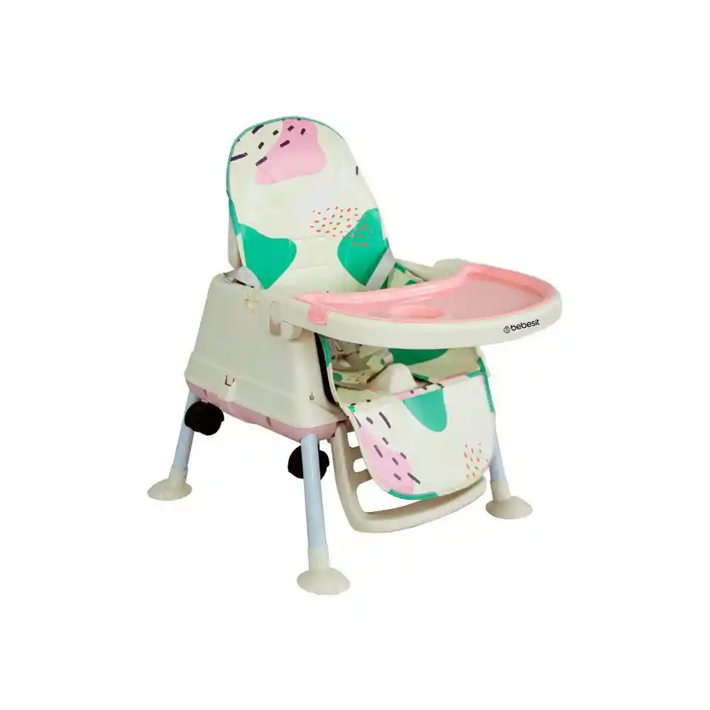 Silla Comedor 3 en 1 Smart Rosado Bebesit Yy22qp