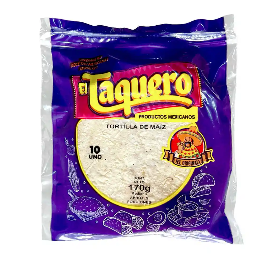 Tortilla de Maiz El Taquero Mediana