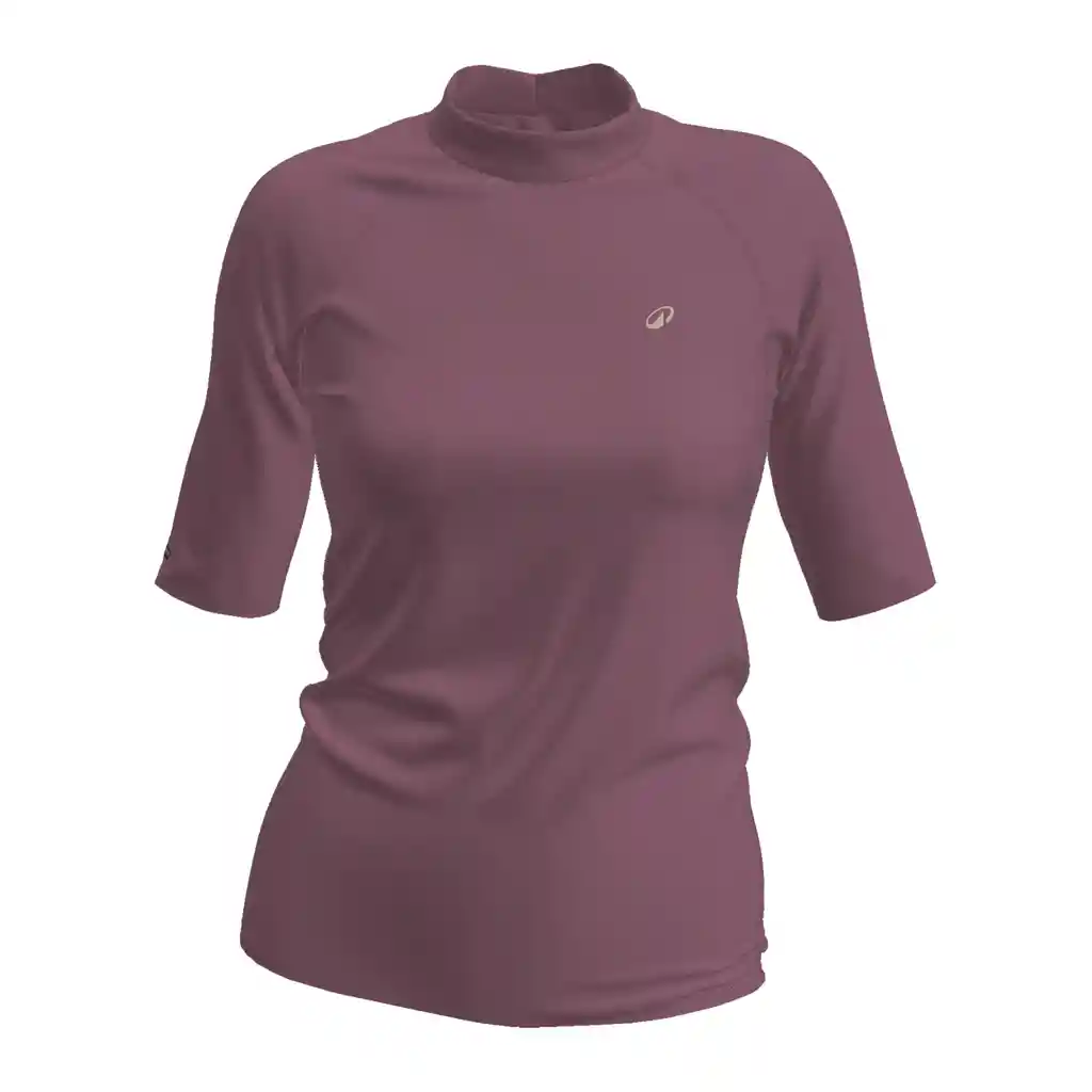 Camiseta de Surf Manga Corta Anti-uv Para Mujer 100