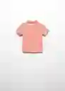 Camiseta Polo Javi6 Coral Talla 70 Niños Mango