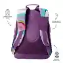 Morral Juvenil Porta Pc 14" Acuarela Morada
