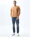 Camiseta Hombre Café Talla L 841G021_CAF161336 Americanino